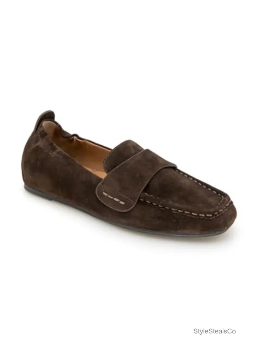Breathable Leather Lining Loafers with PORON Cushioning
